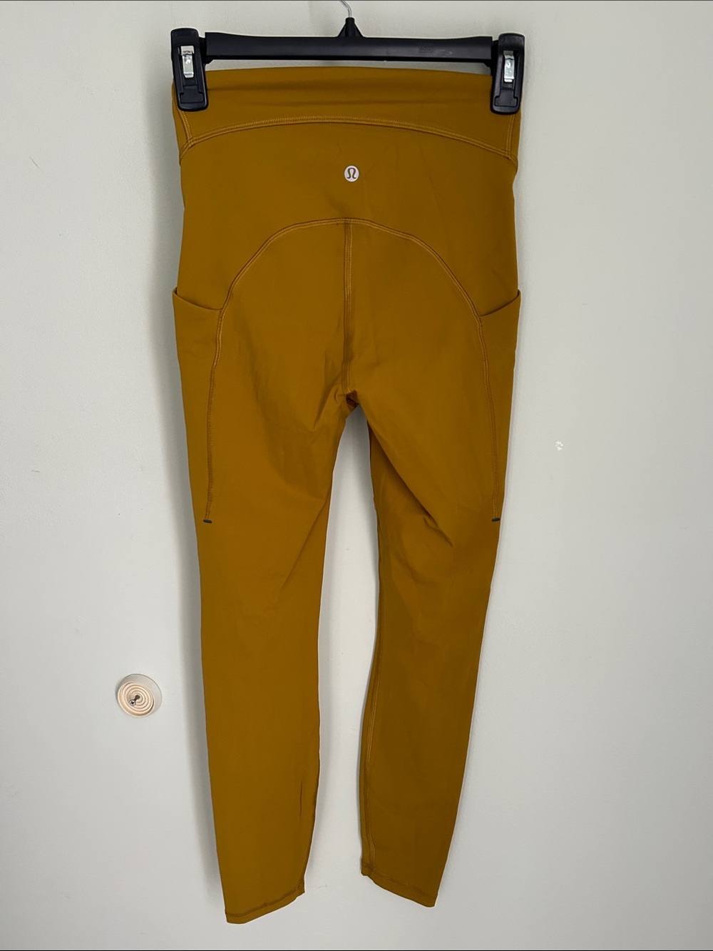 lululemon athletica Mustard Yellow Leggings with Side Pockets